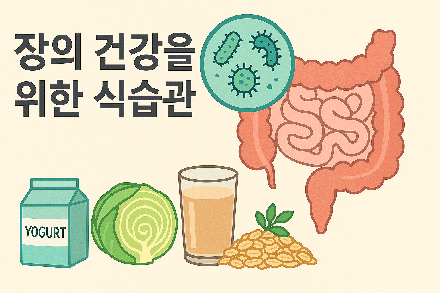 장 건강을 위한 식습관: 장내 미생물과 면역력의 관계