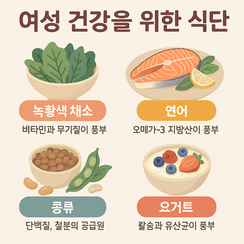 여성 건강을 위한 식단 가이드