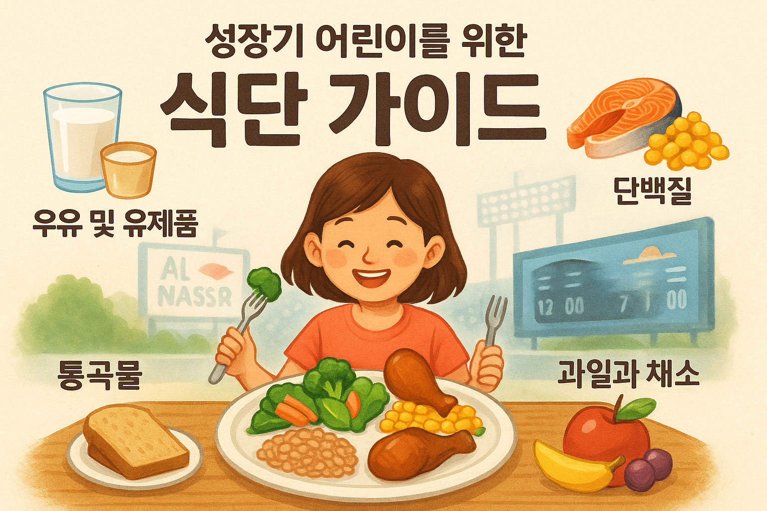 성장기 어린이를 위한 식단 가이드