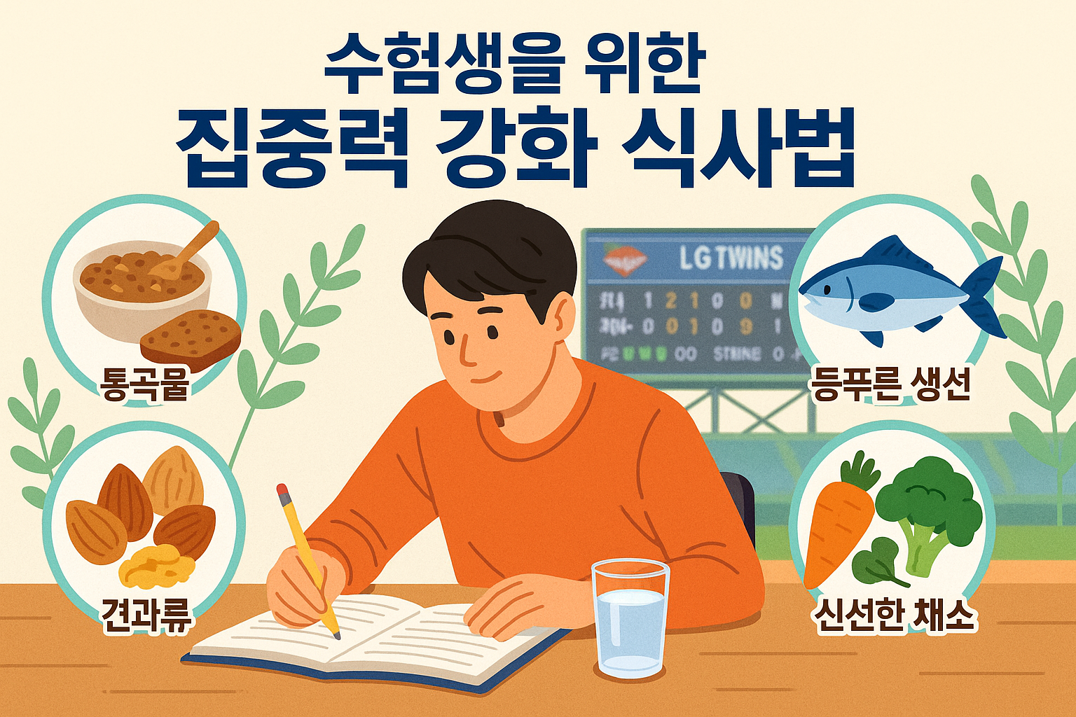 수험생을 위한 집중력 강화 식사법