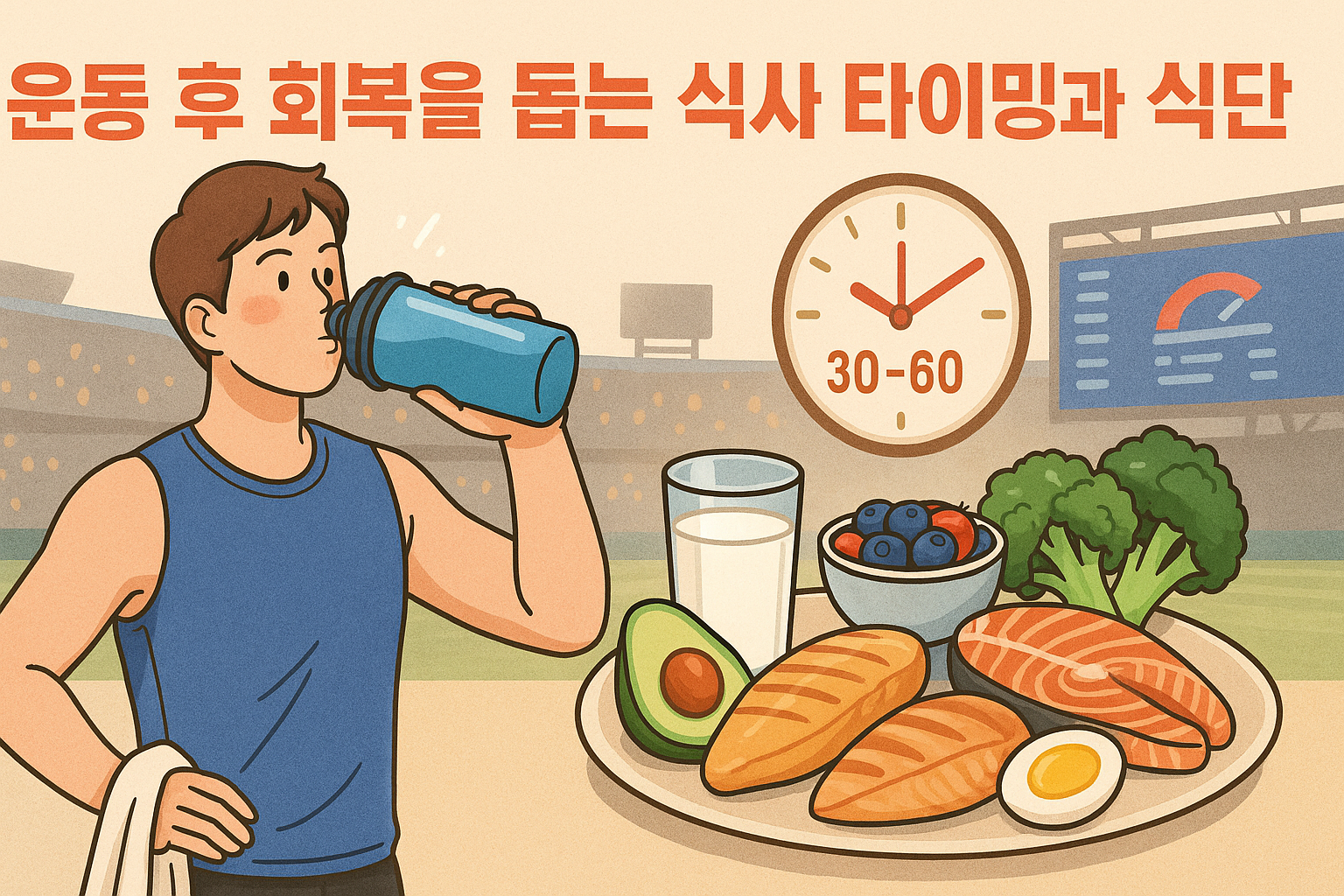운동 후 회복을 돕는 식사 타이밍과 식단