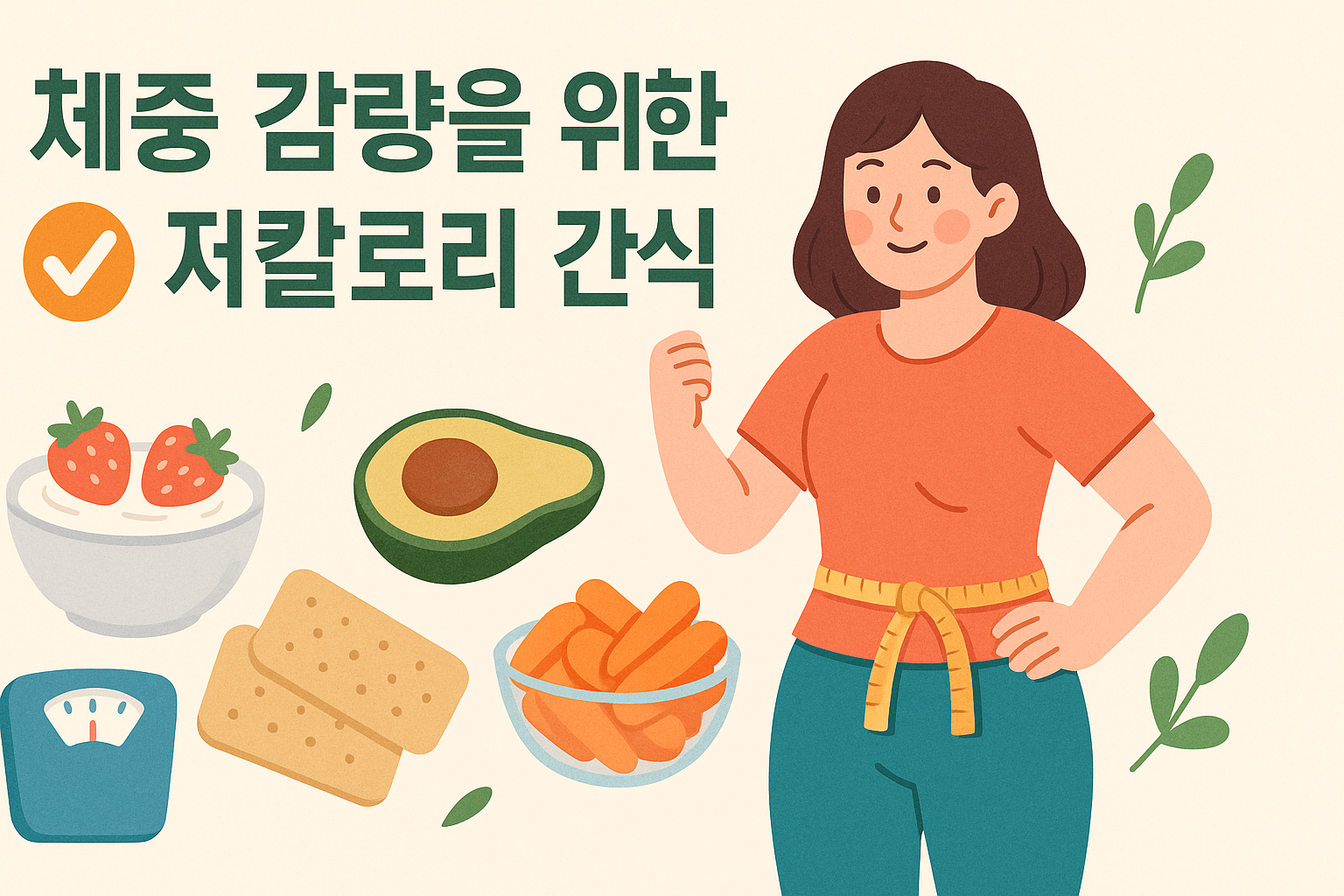 체중 감량을 위한 저칼로리 간식 추천