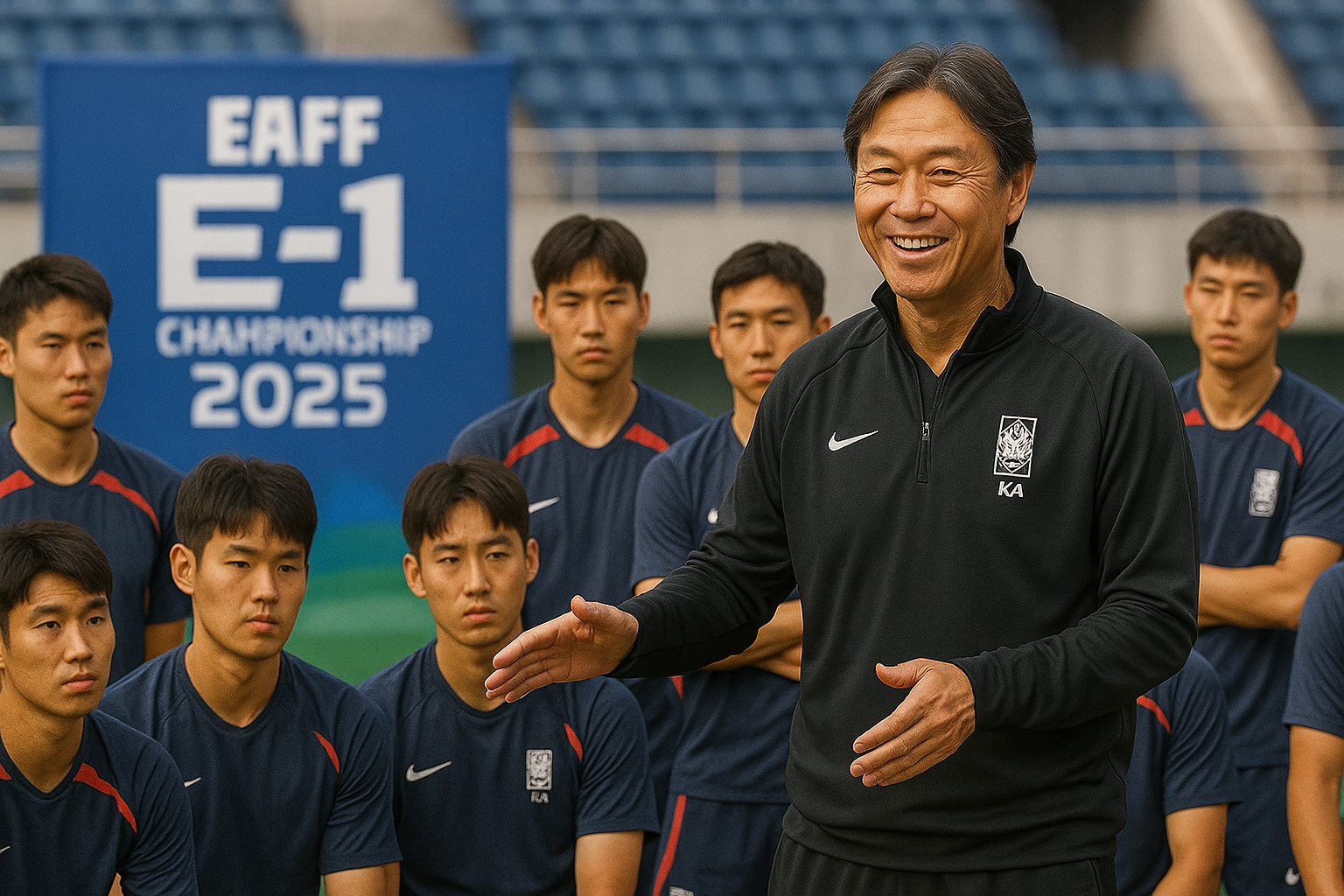 홍명보 감독 “한일전, 즐기는 축구가 중요”… 동아시안컵 우승 정조준