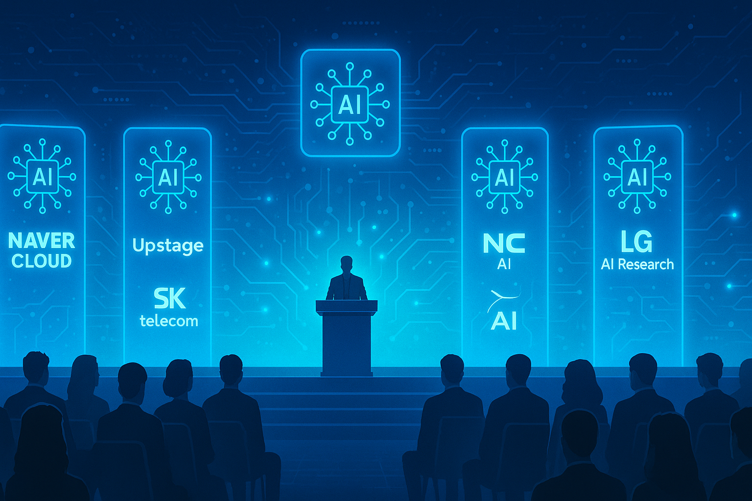 국가대표 AI 정예팀 확정…네이버클라우드·업스테이지·SKT·NC AI·LG AI연구원 5곳 선정