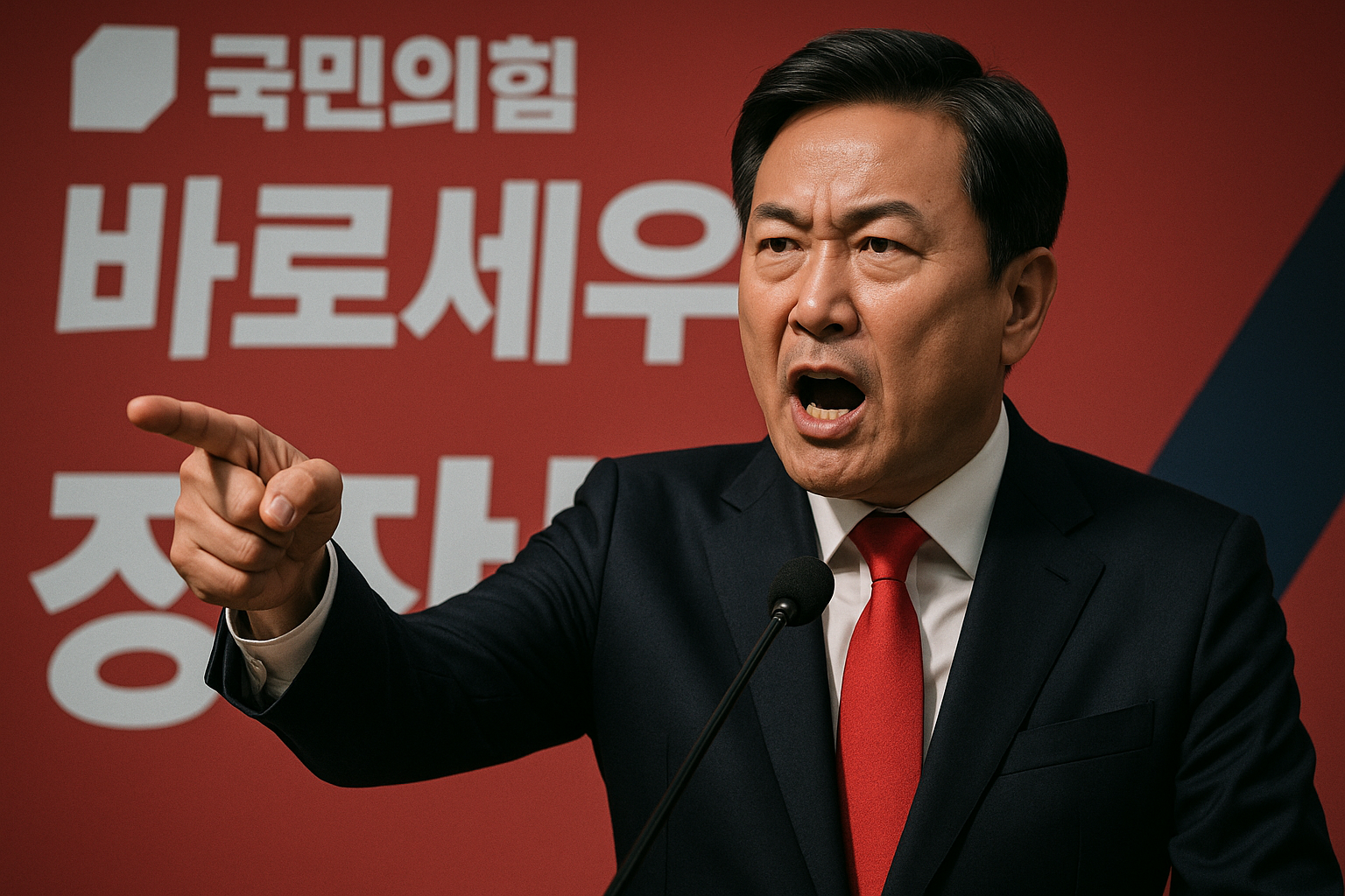 장동혁 "정청래는 내란 교사범·주범"…與 당권 주자, 野 신임 대표 정조준