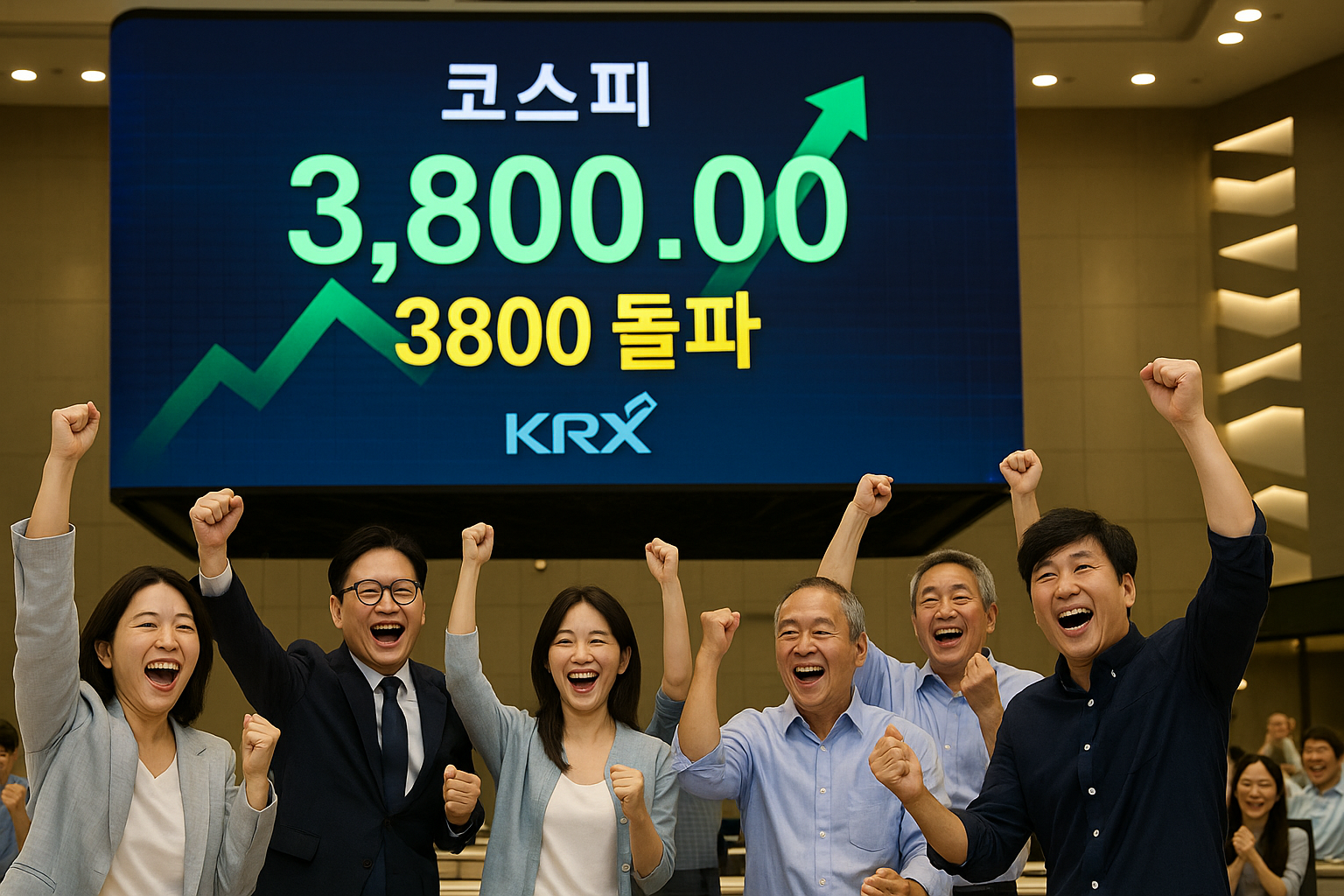 코스피, 사상 첫 3800선 돌파…불과 이틀 만에 새 역사